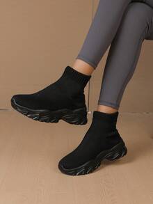 Ladies' Fashionable Breathable Shoes - Black - View 3