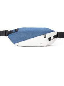 斜跨式單肩後背包,旅行徒步胸前包,男女適用,休閒肩背包配延長帶,輕便多功能戶外徒步 胸包,腰包,禮物 - 藍色 - 查看 2