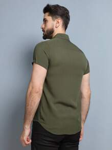 Men Shirts - xanh quân đội - Xem 4