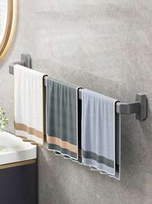 1入組浴巾條形門後懸掛家居拖鞋架 - 黑色 - 查看 7