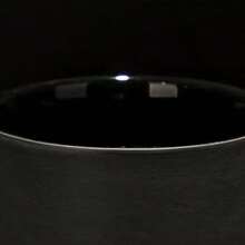 1pc European Style Ceramic Black Matte Big Capacity Mug - Black - View 3