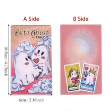 1pc Box Cute Ghost  Cards Prophecy Divination Deck Family Party Board Game - Multicolor - View 7