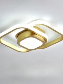 85~265v小型現代led吸頂燈,2個金色創意設計吸頂燈,室內照明裝置適用於走廊,客廳,臥室,廚房,辦公室 - 金色 - 查看 2