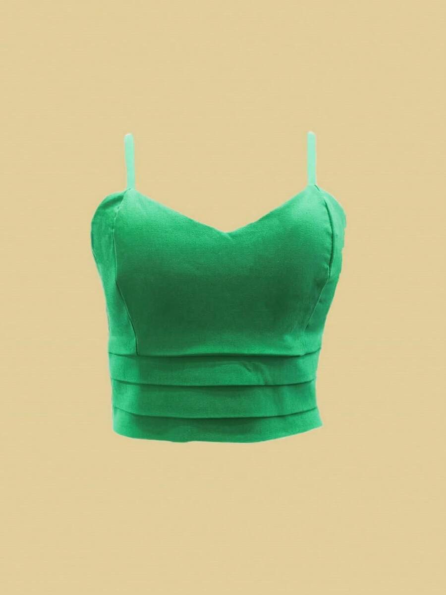 Women Tank Tops & Camis - Green - View 1