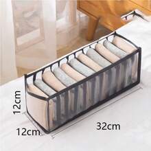 1pc Three-in-one Underwear Storage Box For Home. Used For Drawer Separation In Closets And Other Spaces - Multicolor - View 1