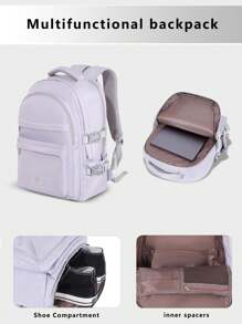 男女通用大容量週末隨身旅行背包,可容納15.6英寸的筆記本電腦,防水休閒日行背包週末出行必備