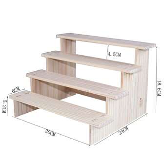 1 Solid Wood Figure Storage Rack, Blind Box Doll Display Jewelry Rack, Antique Antique Stone Ornaments, Bracelet Jewelry Display Rack, Perfume Rack, Jewelry Display Rack