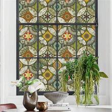 Película Decorativa Para Ventanas Sin Adhesivo Estático, Película De Privacidad Sin Adhesivo, Película De Vidrio Coloreado Para La Puerta Del Baño, Control Térmico, Prevención De Rayos Uv - Multicolor - Ver 6