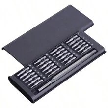 1pc-24 In 1 Precision Magnetic Screwdriver Set For Mobile Phone, Android & Apple Repair, Suitable For Home Use - Black - View 6