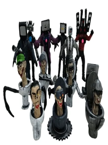SKIBIDI TOILET SET 12 PERSONAJES SKIBIDI TOILET, 6 TITANES Y 6 SKIBIDIS - Multicolor - Ver 2