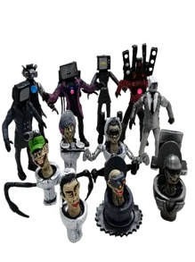 SKIBIDI TOILET SET 12 PERSONAJES SKIBIDI TOILET, 6 TITANES Y 6 SKIBIDIS - Multicolor - Ver 4