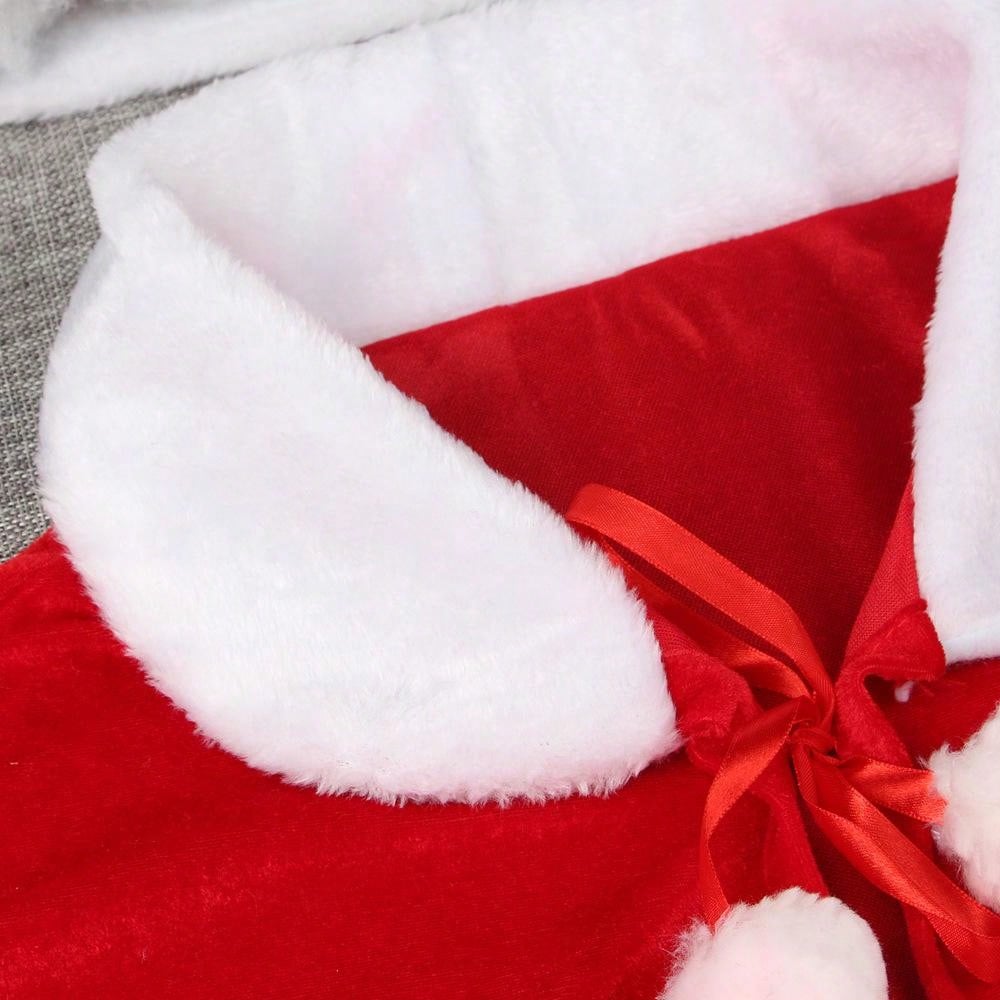 2piece Women's Christmas hat canary coat party performance cape