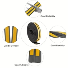 1 Roll Of White, 5m/10m Long, Die Type, Epdm Foam Rubber Material, Self-adhesive, Door Frame, Window Frame, Anti-collision, Sound Insulation, Sealing Strip