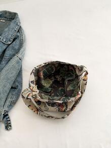 1 chiếc túi xách nữ thời trang thường ngày thêu hình bướm, có thể gập lại, tái sử dụng, quai xách đôi, miệng túi mở, thích hợp cho kỳ nghỉ, đi học và mua sắm ngoài trời. - Nhiều màu - Xem 10