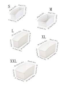 Sắp xếp Văn phòng hoặc Ký túc xá của bạn với Hộp lưu trữ sách để bàn có thể gập lại này! - trắng - Xem 2