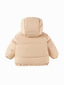 Balabala Young Boy Cute Bread Down Jacket - Khaki - View 5