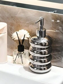 1 件浴室陶瓷皂液瓶,包括沐浴露瓶、洗髮精瓶、按壓瓶和泡沫瓶