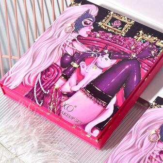  1 件 Kevin&coco 60 色眼影盤啞光和微光顏色天鵝絨啞光唇彩持久眼線筆