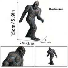 1入組男性猿猴花園裝飾品,家庭和辦公桌裝飾禮物,樹脂花園雕像,獨特的男士山人禮物,房間裝飾,家庭裝飾 - 彩色 - 查看 3