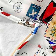 Spanish envelope blanket,Print Throw Blanket, Soft Flannel Cozy Blankets, Lightweight Fuzzy Print Blanket for Couch Sofa Bed Office Travel Camping Chair , Throw Size Warm Plush Blankets for All Season, Boys Girls Adults Student Gift Giving - Beige - View 5