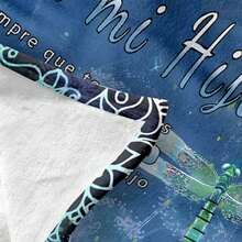 Tiếng  Tây Ban Nha Phong bì Chăn , In Ném cái mền , Flan mềm Thân thiện Chăn , Nhẹ 	
Fuzzy In Chăn Đối với Đi văng Sofa Giường Văn phòng Du lịch Cắm trại Cái ghế , Ném Kích thước Plush ấm áp Chăn Đối với Tất cả Mùa , Con trai Cô gái Người lớn Học sinh Qủa tặng - Màu xanh bụi bặm - Xem 5