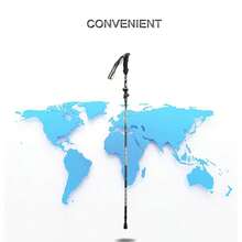 1pc Red Ultra-Light Folding Climbing Pole - Red - View 1