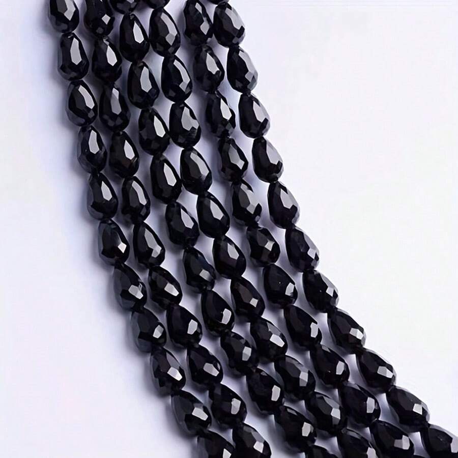 5 X 7毫米水滴形直孔玻璃珠,diy串珠材料,流蘇水晶珠子,用於時尚珠寶製作