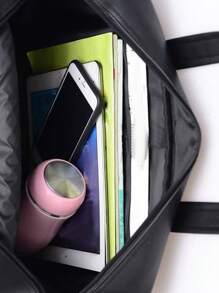 Bolsa De Uniforme De Gran Capacidad, Una Bolsa Escolar Versátil Para El Uso Diario - Negro - Ver 8
