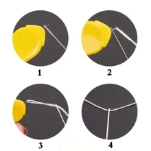 10pcs Needle Threader Tool Self Threading Hand Needles, Wire Loop DIY Needle Threader Stitch Insertion Hand Machine Sewing Tool, Needle Threading Device - Multicolor - View 3