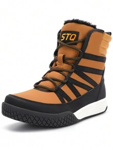 STQ Women's Winter Walking Boots Zip Up Lightweight Cozy Ankle Bootie With Laces - 棕色的 - 查看 5