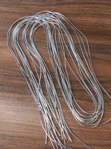 10条银线弹力编织装饰发绳朋克街头Y2K女士化妆节派对发饰波西米亚风发带头巾发箍吸汗带，秋冬度假装扮女士优雅围巾女士头巾柔软头巾