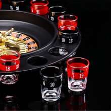 1pc Russian Roulette Drinking Game, With 16 Shot Glasses, Perfect For Parties, Family Gatherings, Christmas Games - Multicolor - View 5