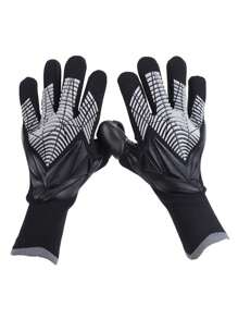 1pair Soccer Goalkeeper Gloves For Adult, Anti-Slip, Training And Wear-Resistant, With Finger Protection Football Gloves