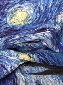 Van Gogh Starry Night Bandana Printed Elegant Square Scarf Ideal For Going Out & Dressing Up Your Look Bandana,Hair Band,Head Band Ideal For Dressing Up Your Look - Multicolor - View 7