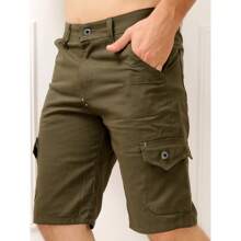 Men Shorts - Army Green - View 1