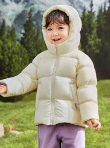 Balabala Young Girl Classic Simplicity Down Jacket - Beige - View 4