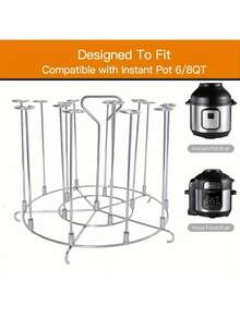 一体式不锈钢空气炸锅配件烧烤架、托盘、篮子套装，有小号（18.5 * 14.2 * 14.2cm）和大号（21.5 * 16.3 * 16.3cm）两种选择，适用于家庭野餐、露营、独立日、万圣节、圣诞节、婚礼、生日派对、露营和烧烤必需品、红杉度假装备万圣节派对、家居装饰、厨房装饰、房间装饰、圣诞装饰、派对装饰、万圣节装饰、厨房用品、厨房用具、厨房工具、厨房用品。 - 彩色 - 查看 7