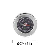 1個不鏽鋼指南針,中英文方向 - 銀色 - 查看 4
