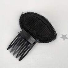 1个隐形蓬松发夹，前额蓬松发片，发垫，卷发器，公主头增高垫，发髻垫发型工具，女士发饰，发夹嘴溢出随机街头爪夹发爪发夹，学习用品 - 黑色 - 查看 7