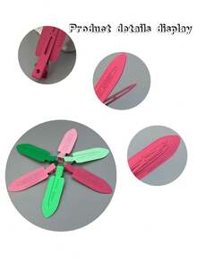 2張卡片6個髮夾女士髮夾聖誕節/紅色配件/綠色配件