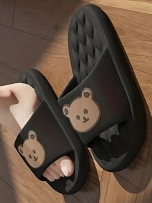 Sandalias Antideslizantes Unisex, Diseño Ositos. Chanclas Ligeras Y Altamente Resistentes. - Negro - Ver 5