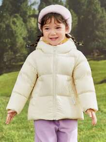 Balabala Young Girl Classic Simplicity Down Jacket - Beige - View 2