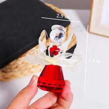 Crystal Guardian Angel Figurine, Glass Guardian Angel Statue Gifts For Women, Art Collectible Figurines Home Decor - Kırmızı - Görünüm 4