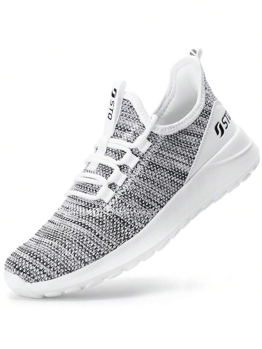 STQ Tennis Shoes Womens Slip On Walking Sneakers With Arch Support - 淺灰色 - 查看 1