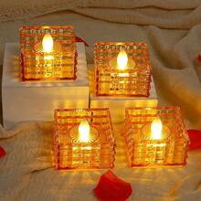 Led電子蠟燭,用於婚禮演出營造浪漫燭光氛圍,適用於花園、庭院、別墅,水晶裝飾設計