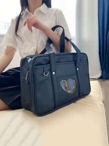 Bolsa De Uniforme De Gran Capacidad, Una Bolsa Escolar Versátil Para El Uso Diario - Negro - Ver 1