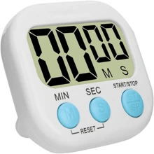 Timer Digital Cronometro de Cozinha Com Imã Temporizador Relógio - Multicolorido - Visão 2