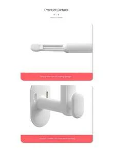 1pc Over The Door Coat Rack With Retractable Hooks, Wall Mounted Hat And Clothes Hanger For Kitchen And Closet Without Drilling - White - View 8