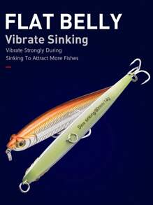 KINGDOM 誘餌釣魚餌:全層游泳,下沉鉛筆餌,70mm 9g / 80mm 14g / 95mm 19g,流線型造型,遠程投射,沉降 - 灰色 - 查看 4