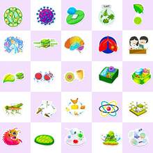 50pcs Science Stickers, Chemistry Biology Laboratory Waterproof  Stickers For Laptop Luggage Books, Science Stickers for Students - Multicolor - View 2
